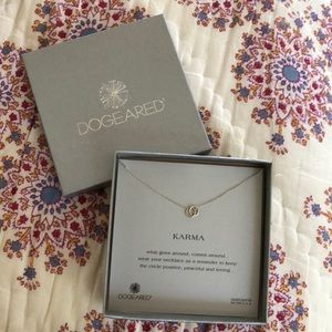 Dogeared Karma silver necklace